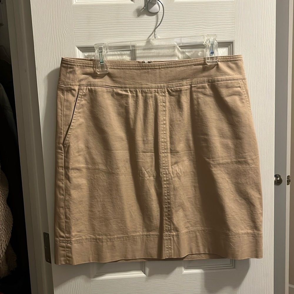 TALBOTS classic khaki skirt
